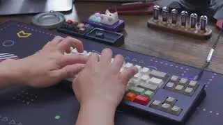 Hance Industry Sela 70 with Haimu Pastel Peach Switches Typing Sounds
