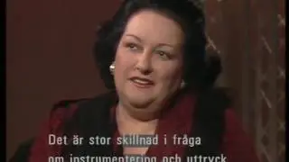 Montserrat Caballe about Freddie Mercury and Opera. Jacobs Stege, Sweden. 03.12.1988
