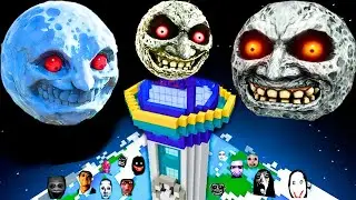 I FOUND SCARY LUNAR MOONS IN MINECRAFT | MINECRAFT HORROR |