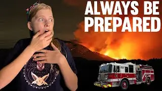 HUGE FIRE - Will We Be Able to Get Home??