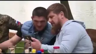 Хабиб Нурмагомедов в гостях у Рамзана Кадырова