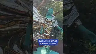 Mark Zuckerberg unveils GIANT statue of his wife