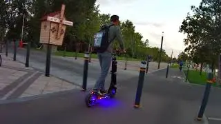 Kugoo S3 кастом в деле, Днепр, набережная, вечерняя прокатка