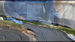 how to build realistic slot car crash fence
