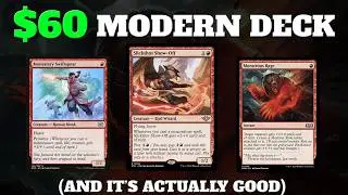 Win Games With This $60 Budget Modern Deck | Modern Mono Red Deck Tech With Gameplay!