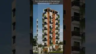 seven storey residential building design render by lumion #house  #housedesign #shorts