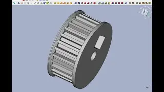 FreeCAD Часть 14. Зубчатый шкив под ремень GT2