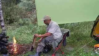 Tent Camping In The Rain