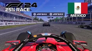 F1 2024 GAME | 25% Race Mexico City - Carlos Sainz | PS4 Gameplay