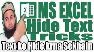 How to Hide Text in MS Excel (two Method) I By Raihan Connection