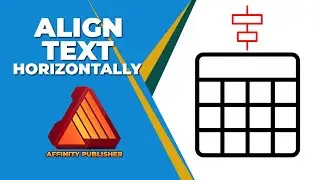 How to align text horizontally in affinity publisher table