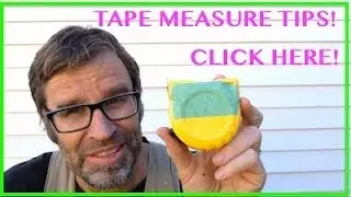 How to Use a Tape Measure. Very Handy Tip!