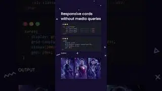 Create Responsive Cards without Media Queries | responsive web design | css media queries