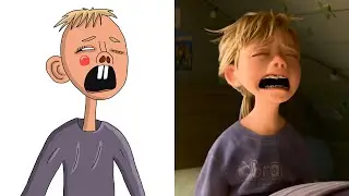 Inside Out 2 Crying Riley Drawing Meme P2 | Funny Drawing ✍🤣