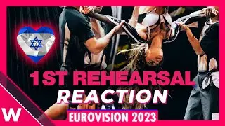 🇮🇱 Israel First Rehearsal (REACTION) Noa Kirel "Unicorn" @ Eurovision 2023
