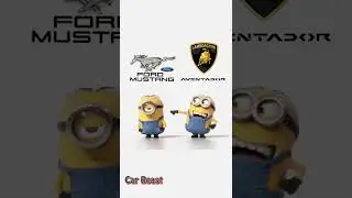Lamborghini Aventador VS Ford Mustang Tiktok Compilation minions style