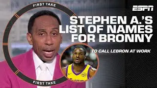 'CALL HIM HIS NAME?!' First Take debates what Bronny should call LeBron at work! 😂