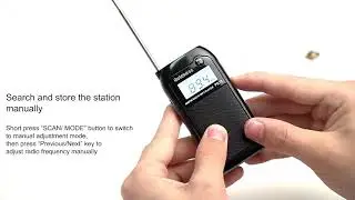 Retekess PR12 Pocket FM/AM Radio Receiver Digital MP3 Player Speaker for Walking