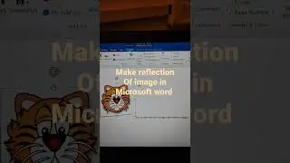 How to make reflection of image in Microsoft word 2016.#shorts #priyajitvlogs #wordtricks