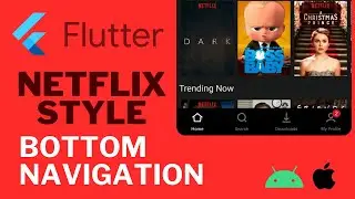 Netflix-Style Bottom Navigation Bar in Flutter 📱