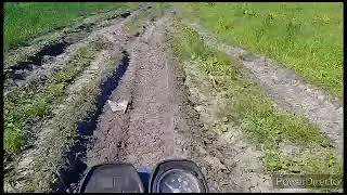 Покатушка на ИЖАХ в лес за шишками встретили нашего мото брата на восходе