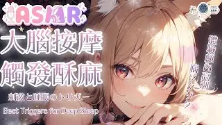 ASMR｜大腦按摩深層觸發｜深い眠りのためのベストトリガー｜ASMR for people who want to sleep【ASMR Healing】
