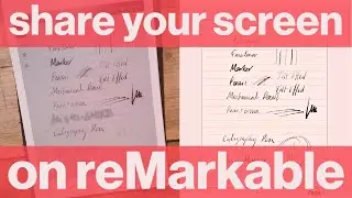 How to share your screen on reMarkable - pro tip tutorial for remarkable 1 or remarkable 2