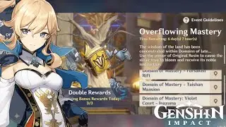 genshin impact overflowing mastery