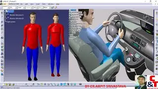 How to insert manikin in Catia ll Human builder in Catia ll How to import human body ll Cad&tech