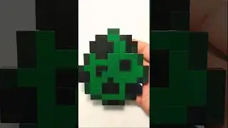 Lego Minecraft Creeper Spawn Egg(tutorial) #shorts