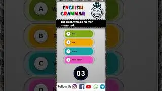 Subject Verb Agreement MCQ | English Grammar | English for Competitive Exam | Subject Verb Agreement