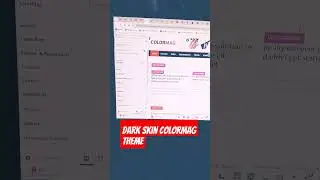 Dark Skin Colormag theme 