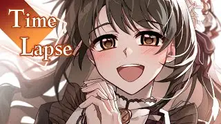 [time lapse/그림 타임랩스] 신데렐라 걸즈, 시마무라 우즈키
