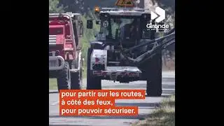 Nos agents mobilisés pour sécuriser les secteurs incendiés