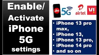 How to turn on 5g on iphone 13, Iphone 13 Pro max, | Enable 5G on iPhone| iPhone setting