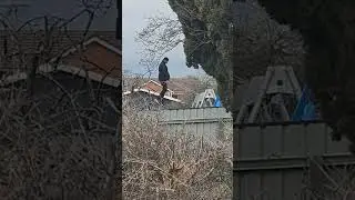 Man Captured REALLY Enjoying Swing Set