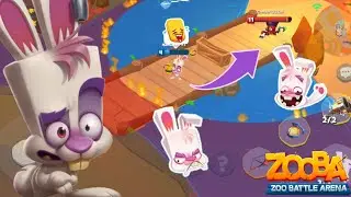 Тищим на Скиппи в соло🐰, гемплей нового персонажа в игре Zooba / ManGame Zooba