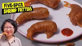 Five-Spice Shrimp Fritters, crispy, delicious and simple !