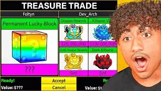 Blox Fruits, Trading PERMANENT LUCKY BLOCKS!!