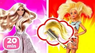 Las aventuras de Barbie en el salón de belleza. Juegos con muñecas Barbie.