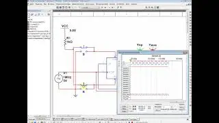 Исследование работы T-триггера в Multisim 14.1