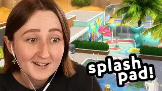 it's TOO HOT outside, so i built my sims a pool!