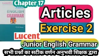 Exercise 2 articles | lucent grammar