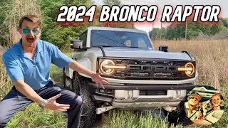 ADVENTURE TIME: 2024 FORD BRONCO RAPTOR- POV DRIVING, ENGINE REVS & OFFROAD 4X4 in Cactus Gray 374A