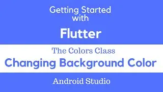 Changing App Bar and Body Colour in Flutter