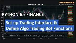Python for Finance #9 - Setting up trading interface and defining Algorithmic Trading Bot functions