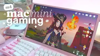 🐩 gaming on the lil’ m4 mac mini (base model) | playing some “pc only” games at decent framerates ✧
