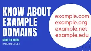 Know about example domains