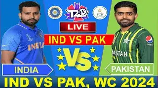 🔴Live: IND vs PAK 1ST WC 2024 Live Cricket Match Today | IND vs PAK| 