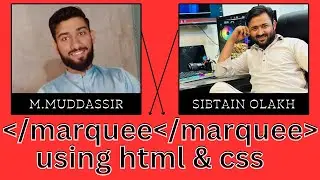 How to use marquee tag in html Pakenger | Marquee tag in html | Scrolling Text